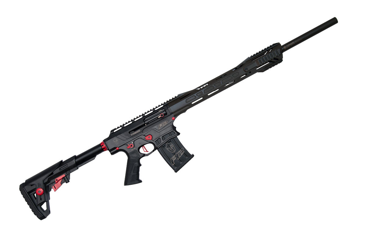 Typhoon F12 Sport 12g semi-automatic shotgun side view